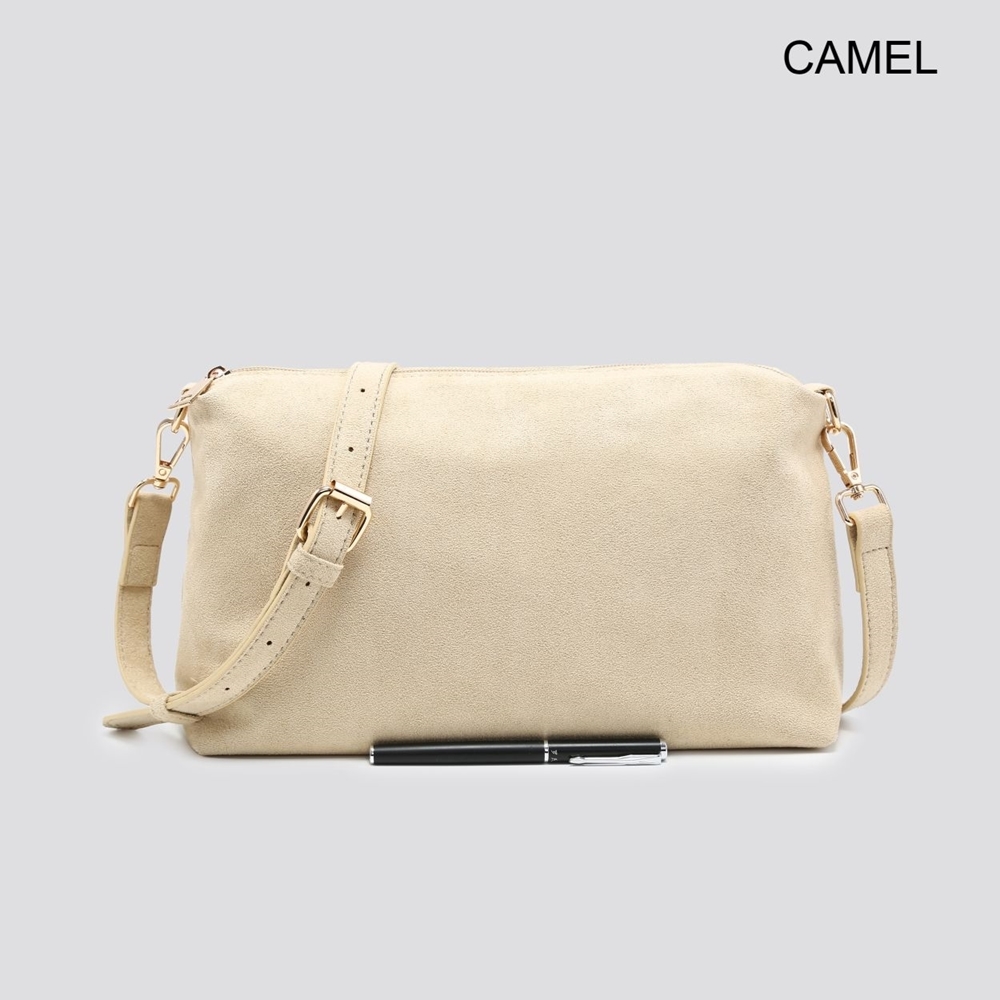 Simple Suede Style Crossbody Bag - Image 9