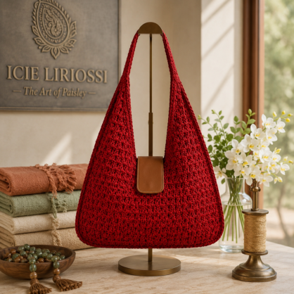 Smart Crochet Slouch Shoulder Bag