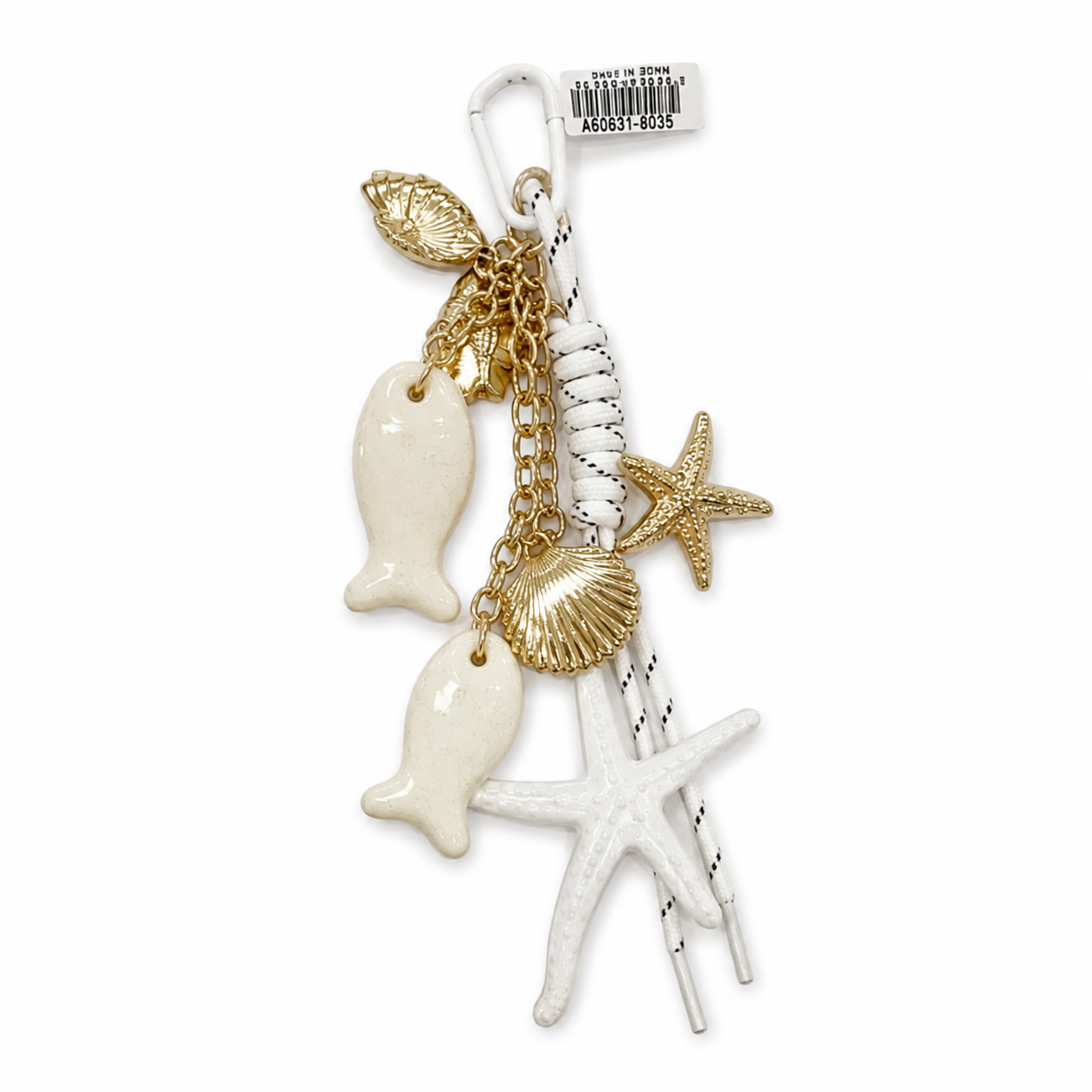 Coastal Fish & Starfish Bag Charm