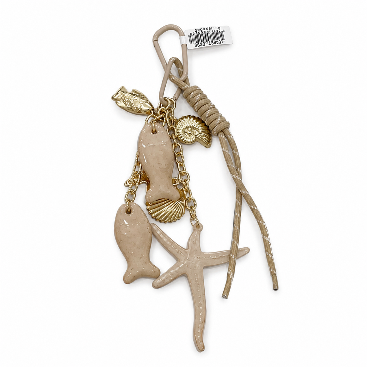 Coastal Fish & Starfish Bag Charm - Image 3