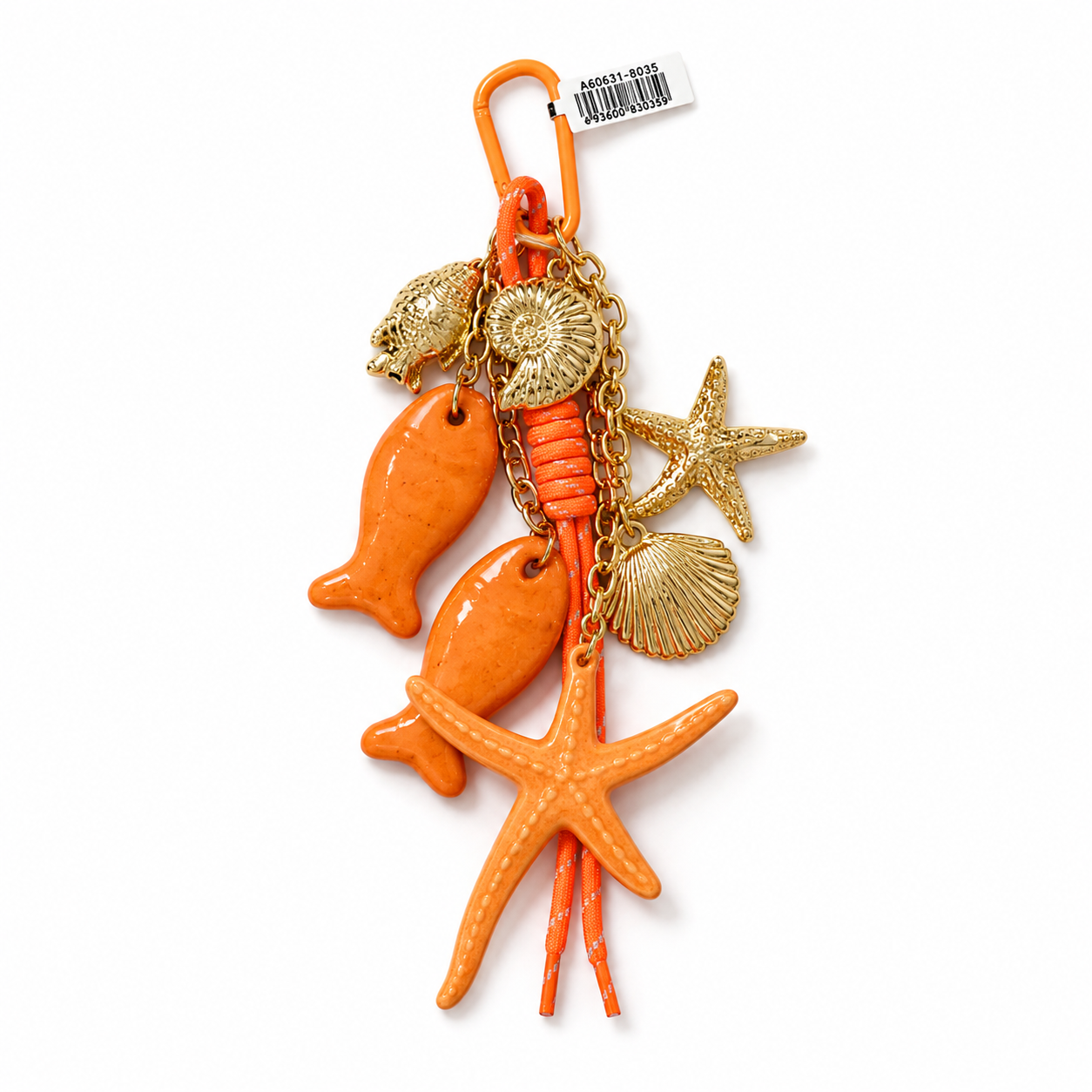 Coastal Fish & Starfish Bag Charm - Image 4