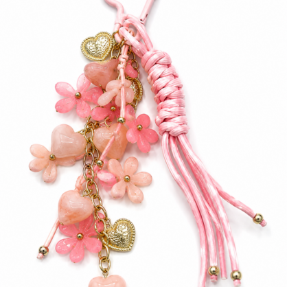 Bloom & Heart Statement Bag Charm
