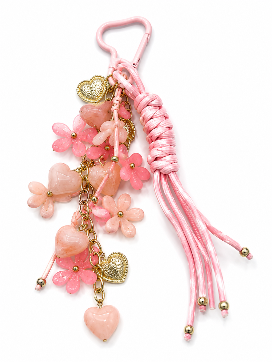 Bloom & Heart Statement Bag Charm