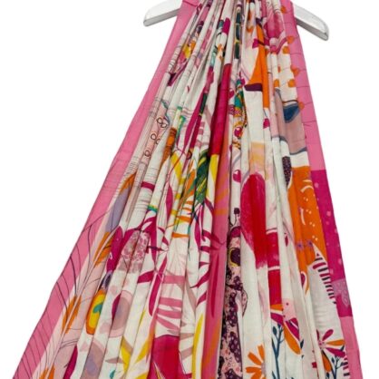 Vibrant Holiday Print Scarf