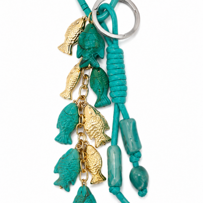 Coastal Fish Bag Charm & Keyring