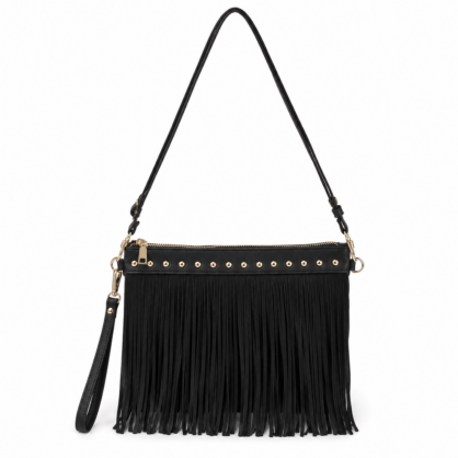 Sparkle Tassel Shoulder & Crossbody Bag