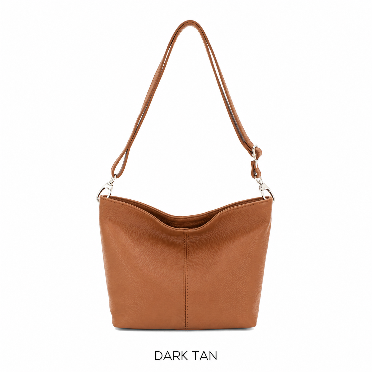 Plain Leather Shoulder & Crossbody Bag - Image 16