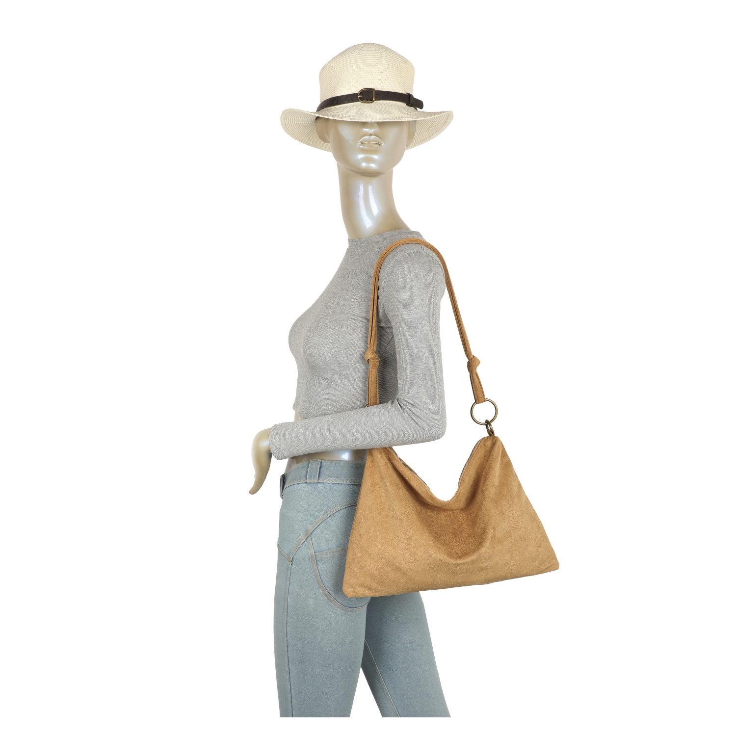 The Fleur Soft Suede Style Shoulder Bag - Image 8