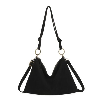 The Fleur Soft Suede Style Shoulder Bag