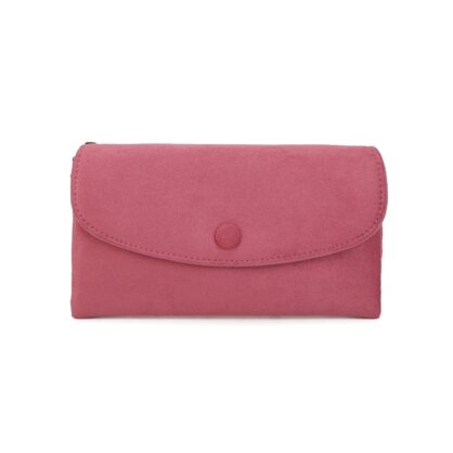 Long Suedette RFID Popper Purse