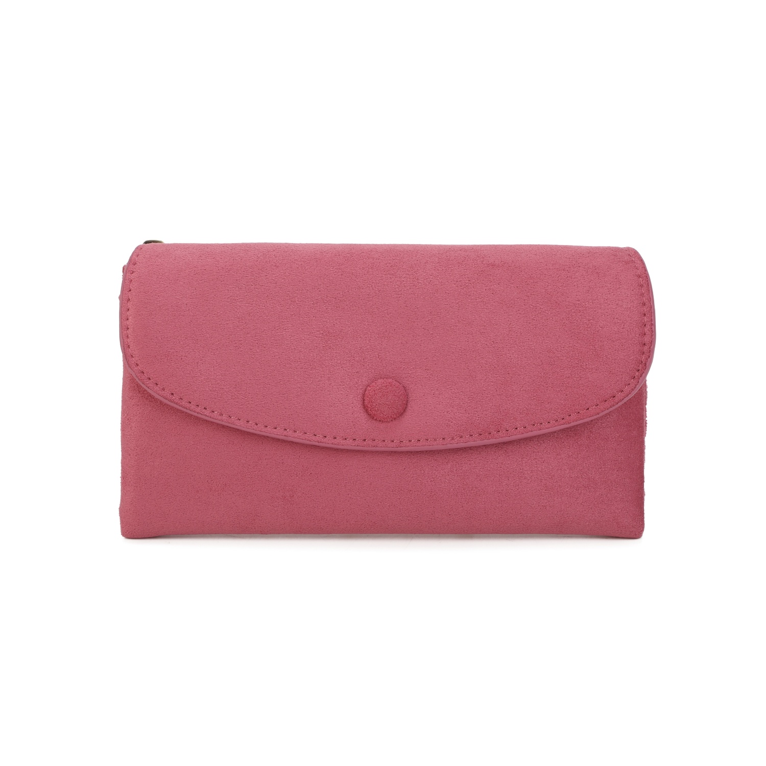 Long Suedette RFID Popper Purse
