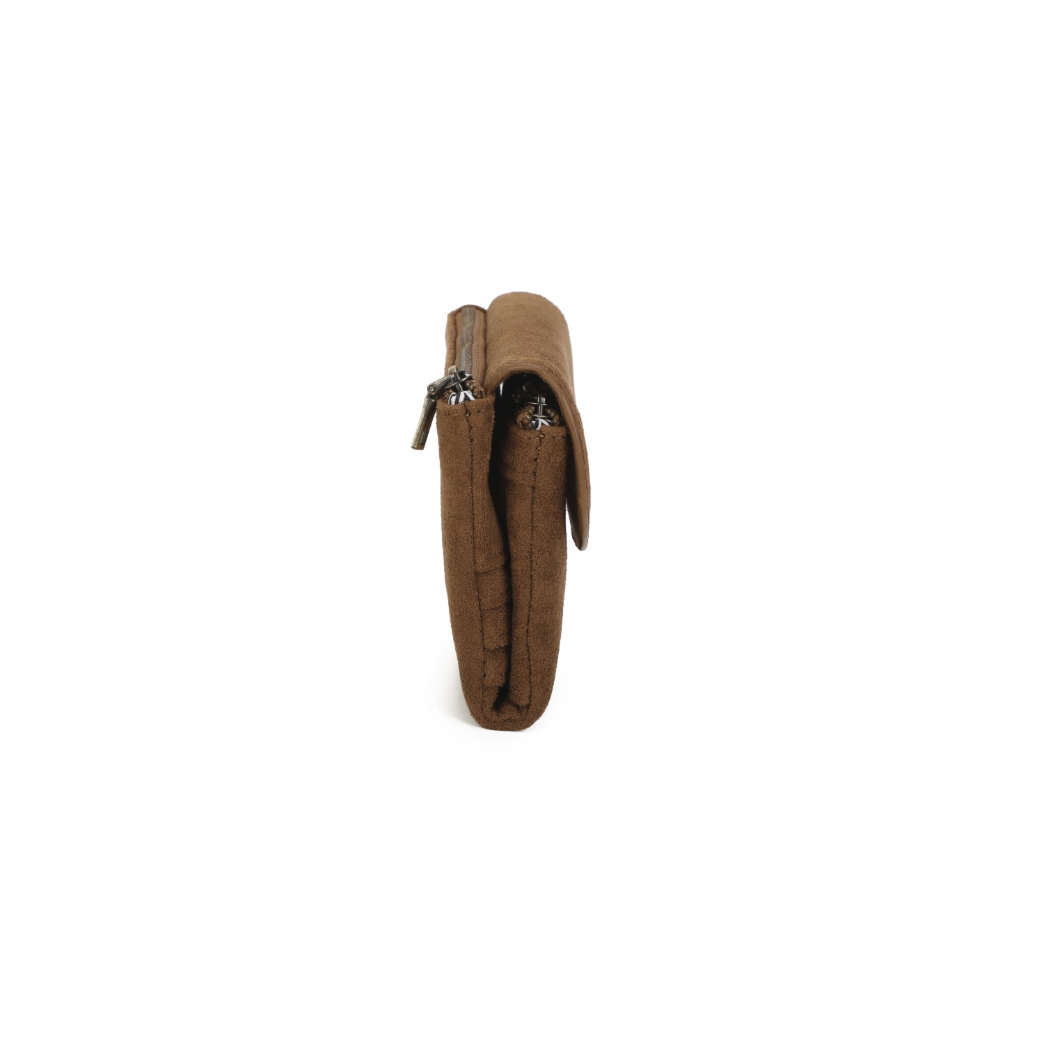 Long Suedette RFID Popper Purse - Image 5