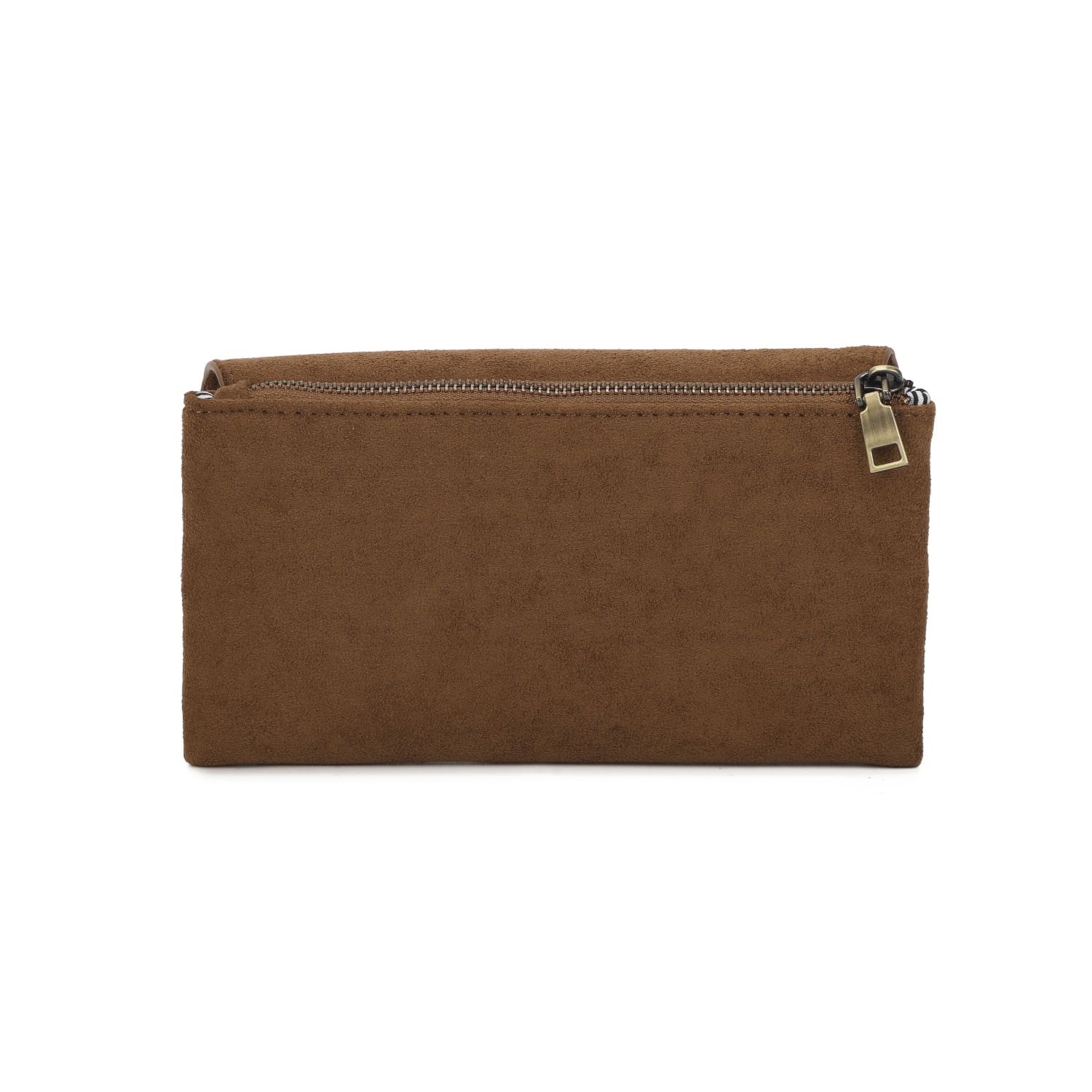 Long Suedette RFID Popper Purse - Image 4