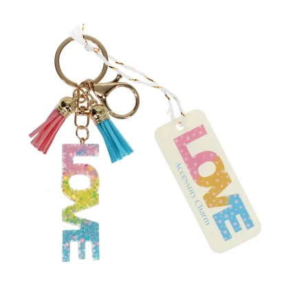 Rainbow LOVE Bag Charm & Keyring 🌈✨