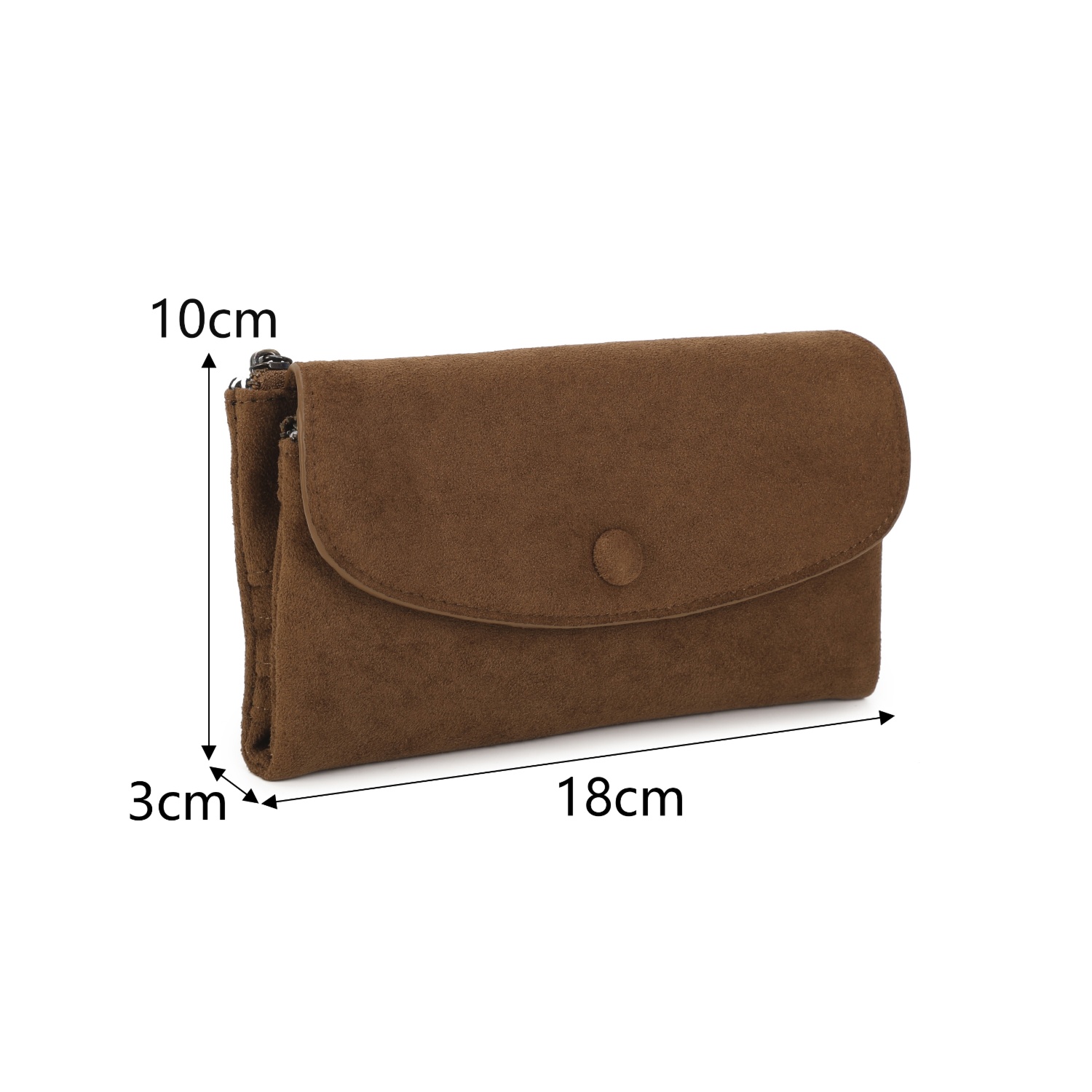 Long Suedette RFID Popper Purse - Image 9
