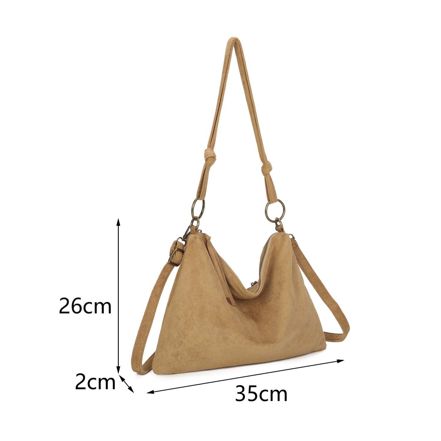The Fleur Soft Suede Style Shoulder Bag - Image 4
