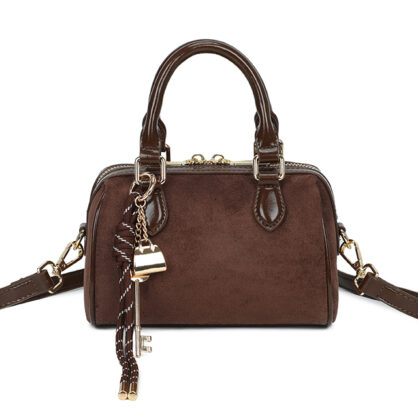 Suede Effect Bowling Bag