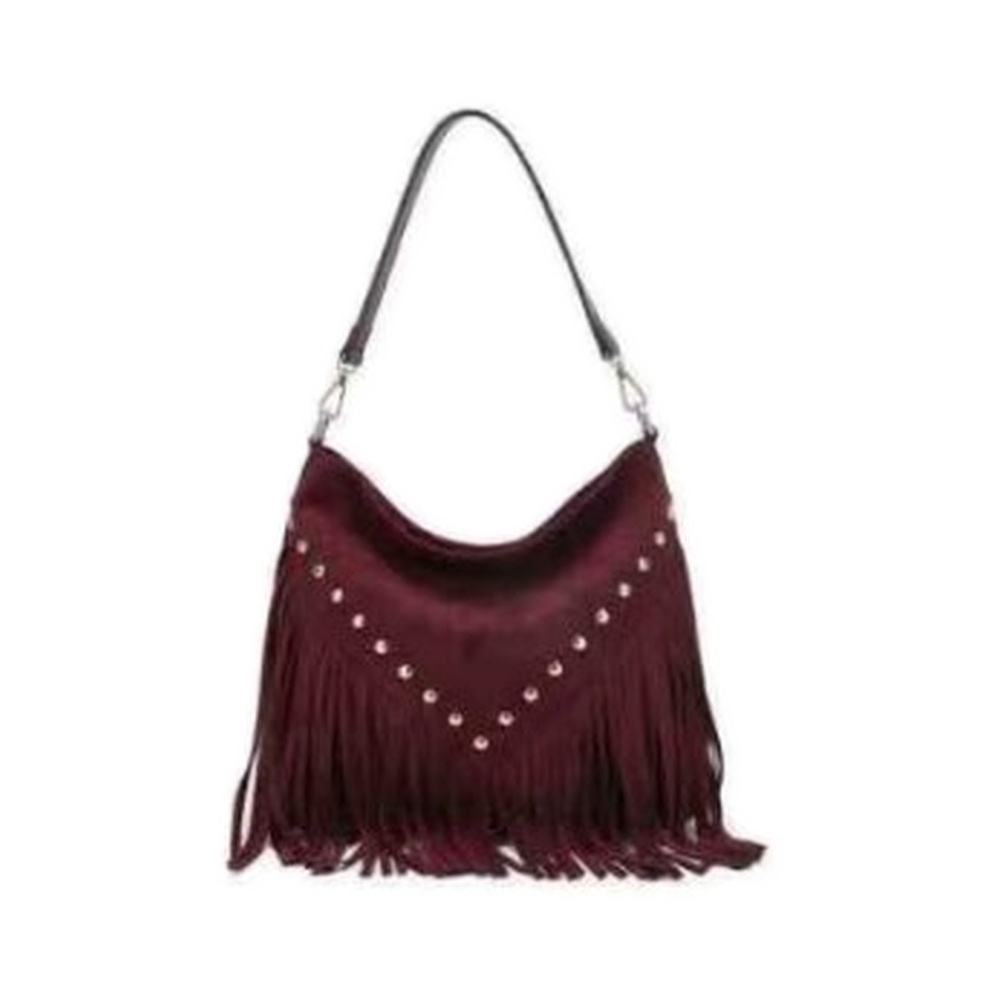Fringe Stud Shoulder Bag - Image 5