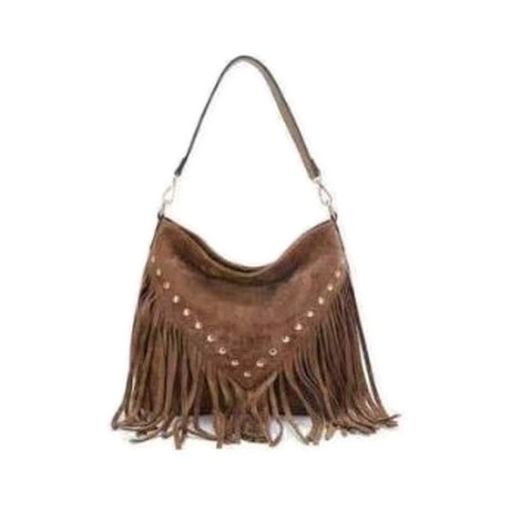 Fringe Stud Shoulder Bag - Image 2