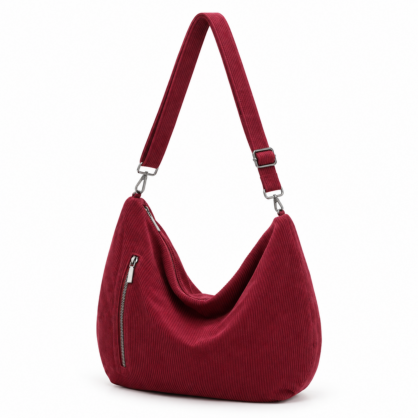 Corduroy Slouch Crossbody Bag