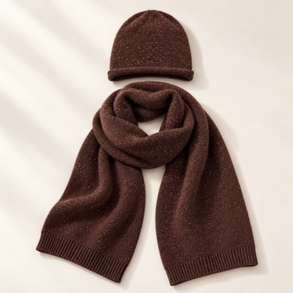 Sparkle Knit Hat & Scarf Set