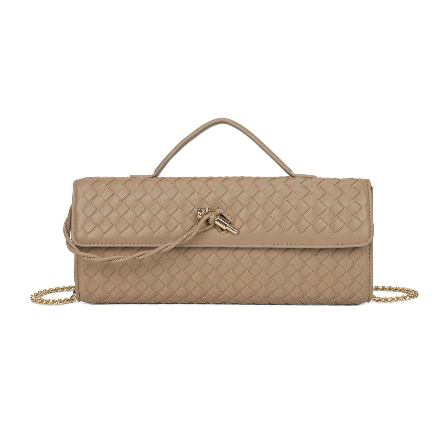 Elegant Weave Clutch & Crossbody Bag - Image 2
