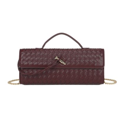 Elegant Weave Clutch & Crossbody Bag