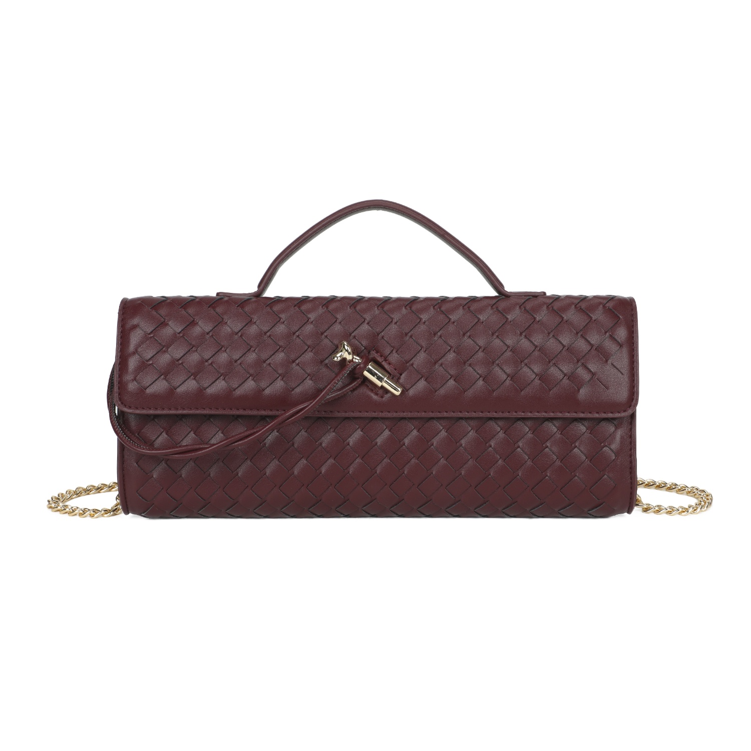 Elegant Weave Clutch & Crossbody Bag