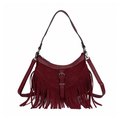 Small Fringe Saddle Shoulder & Crossbody Bag
