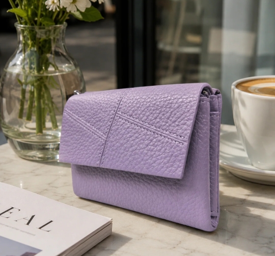 Plain Small Fold Over Purse - Image 8