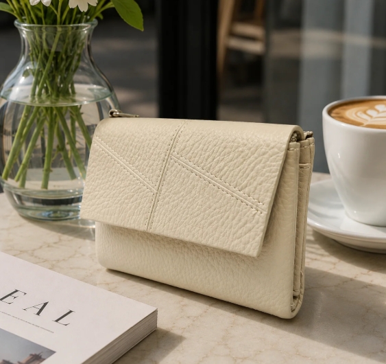 Plain Small Fold Over Purse - Image 7