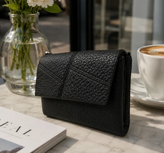 Plain Small Fold Over Purse - Image 6