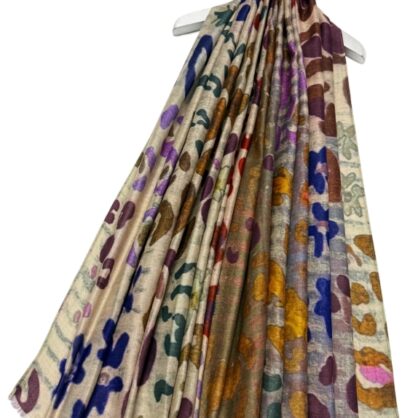 Multicolour Leopard Print Scarf