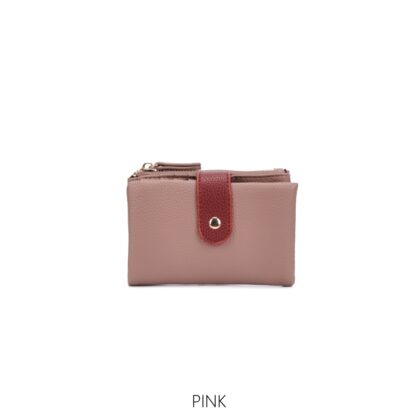 Two Tone Soft Bifold Purse