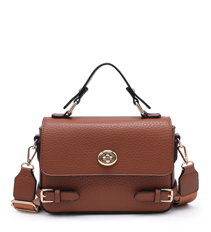 Mini Buckle Detail Satchel Bag - Image 7
