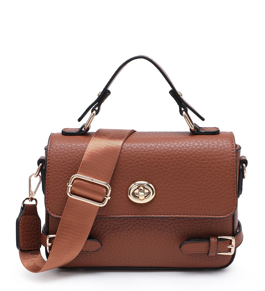 Mini Buckle Detail Satchel Bag - Image 11