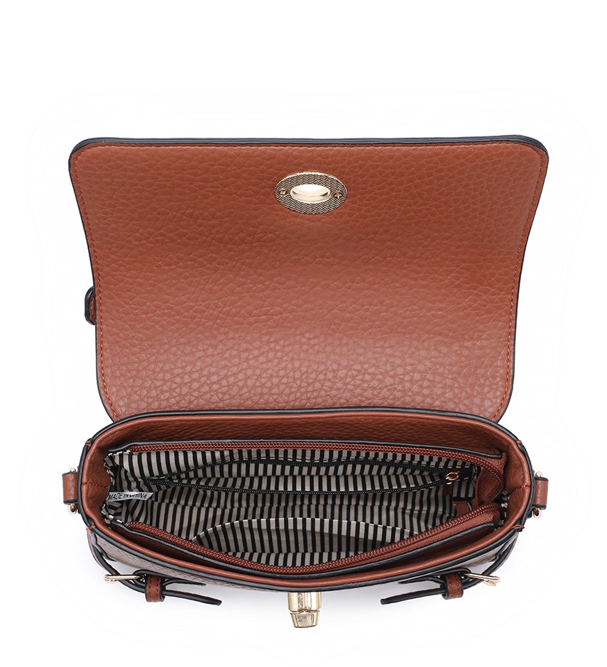 Mini Buckle Detail Satchel Bag - Image 10