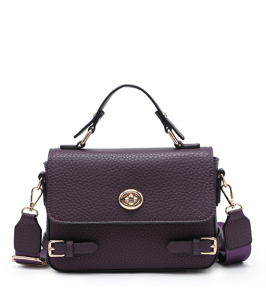 Mini Buckle Detail Satchel Bag - Image 6