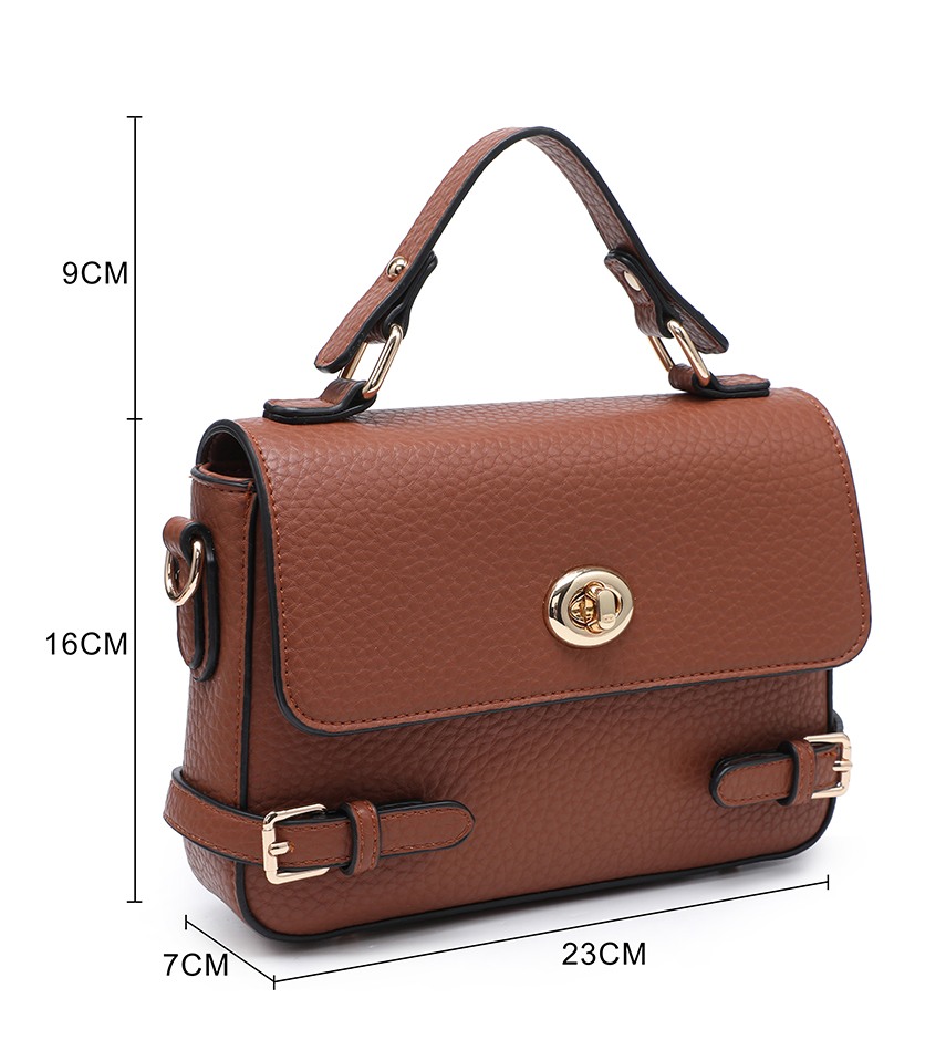 Mini Buckle Detail Satchel Bag - Image 8